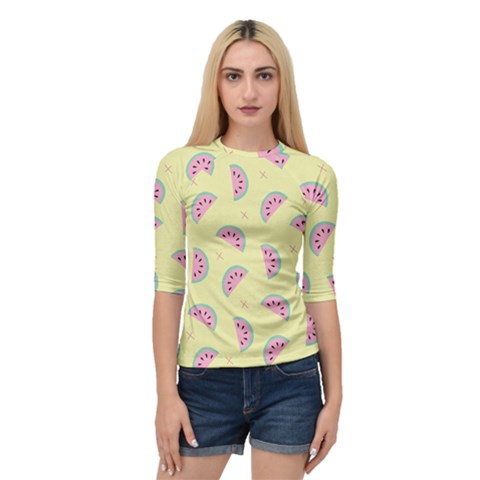 Watermelon Wallpapers  Creative Illustration And Patterns Quarter Sleeve Tee by BangZart