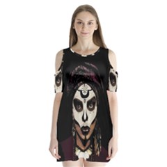 Voodoo  Witch  Shoulder Cutout Velvet  One Piece by Valentinaart