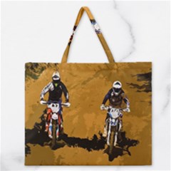 Motorsport  Zipper Large Tote Bag by Valentinaart