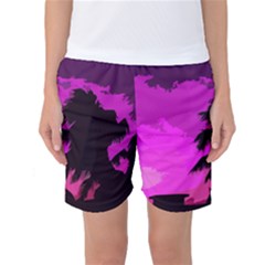 Landscape Women s Basketball Shorts by Valentinaart