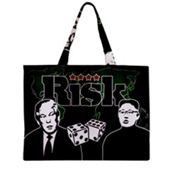 Nuclear Explosion Trump And Kim Jong Zipper Mini Tote Bag by Valentinaart