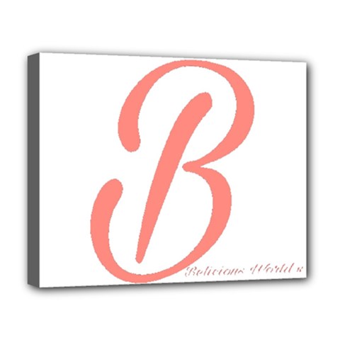 Belicious World  b  In Coral Deluxe Canvas 20  X 16   by beliciousworld