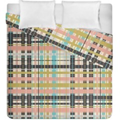 Plaid Pattern Duvet Cover Double Side (king Size) by linceazul