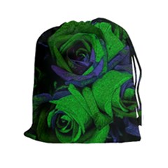 Roses Vi Drawstring Pouches (xxl) by markiart