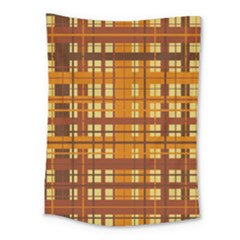 Plaid Pattern Medium Tapestry by linceazul