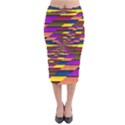 Autumn Check Velvet Midi Pencil Skirt View1