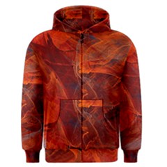 Swirly Love In Deep Red Men s Zipper Hoodie by designworld65