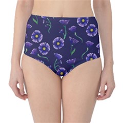 Floral High-waist Bikini Bottoms by BubbSnugg