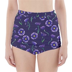 Floral High-waisted Bikini Bottoms by BubbSnugg