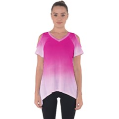 Ombre Cut Out Side Drop Tee by ValentinaDesign