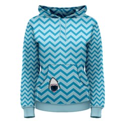 Chevron Shark Pattern Women s Pullover Hoodie by emilyzragz