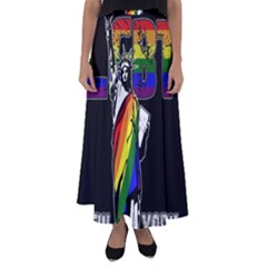 Lgbt New York Flared Maxi Skirt by Valentinaart