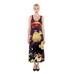 Tropical Fish Sleeveless Maxi Dress by Valentinaart