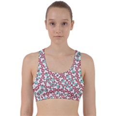 Multicolor Graphic Pattern Back Weave Sports Bra by dflcprints