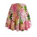 Pink Flowers Floral Pattern Mini Flare Skirt View2