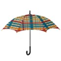 Plaid Pattern Hook Handle Umbrellas (Medium) View3