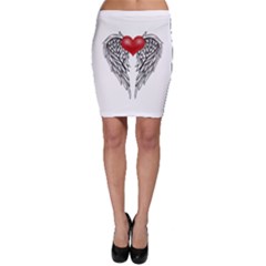 Angel Heart Tattoo Bodycon Skirt by Valentinaart