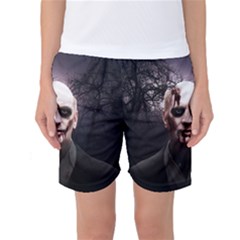 Zombie Women s Basketball Shorts by Valentinaart