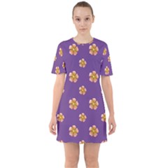 Ditsy Floral Pattern Design Mini Dress by dflcprints