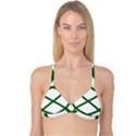 Lissajous Small Green Line Reversible Tri Bikini Top View1