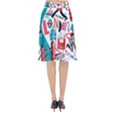 London Illustration City Flared Midi Skirt View2