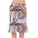 Splines Line Circle Brown Mermaid Skirt View1