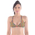 Soft Spheres Pattern Plunge Bikini Top View1