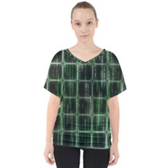 Matrix Earth Global International V-neck Dolman Drape Top by Nexatart