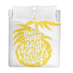 Cute Pineapple Yellow Fruite Duvet Cover Double Side (full/ Double Size) by Mariart