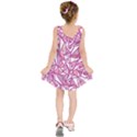 Conversational Triangles Pink White Kids  Sleeveless Dress View2