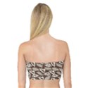 Dried Leaves Grey White Camuflage Summer Bandeau Top View2