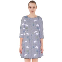 Shave Our Rhinos Animals Monster Smock Dress by Mariart