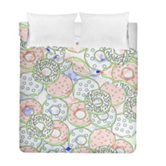 Donuts Pattern Duvet Cover Double Side (full/ Double Size) by ValentinaDesign