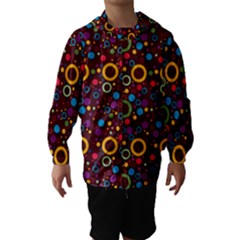 70s Pattern Hooded Wind Breaker (kids) by ValentinaDesign