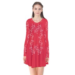 Cycles Bike White Red Sport Flare Dress by Mariart