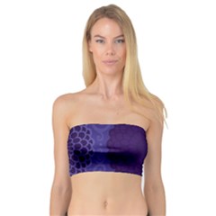 Flower Floral Sunflower Blue Purple Leaf Wave Chevron Beauty Sexy Bandeau Top by Mariart