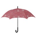 Flower Floral Leaf Pink Star Sunflower Hook Handle Umbrellas (Medium) View3