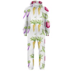 Vegetable Pattern Carrot Hooded Jumpsuit (men)  by Mariart