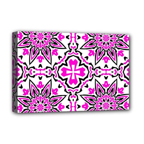 Oriental Pattern Deluxe Canvas 18  X 12   by BangZart