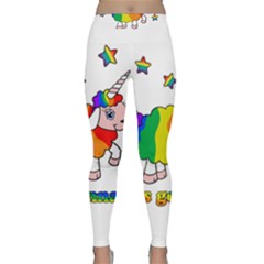 Unicorn Sheep Classic Yoga Leggings by Valentinaart