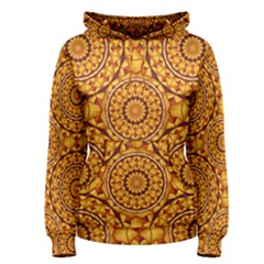 Golden Mandalas Pattern Women s Pullover Hoodie by linceazul