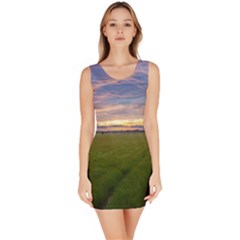 Landscape Sunset Sky Sun Alpha Bodycon Dress by Nexatart