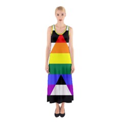 Straight Ally Flag Sleeveless Maxi Dress by Valentinaart