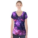 Space colors Short Sleeve Front Detail Top View1