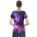 Space colors Short Sleeve Front Detail Top View2