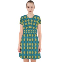 Sunshine Mandalas On Blue Adorable In Chiffon Dress by pepitasart