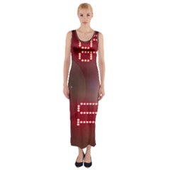 Numbers Game Fitted Maxi Dress by norastpatrick