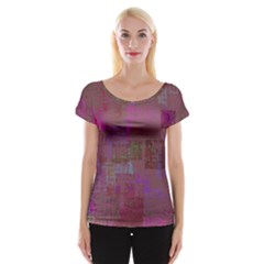 Abstract Art Cap Sleeve Tops by ValentinaDesign