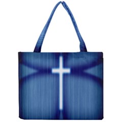 Blue Cross Christian Mini Tote Bag by Mariart