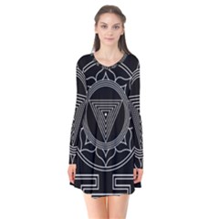 Kali Yantra Inverted Flare Dress by Mariart